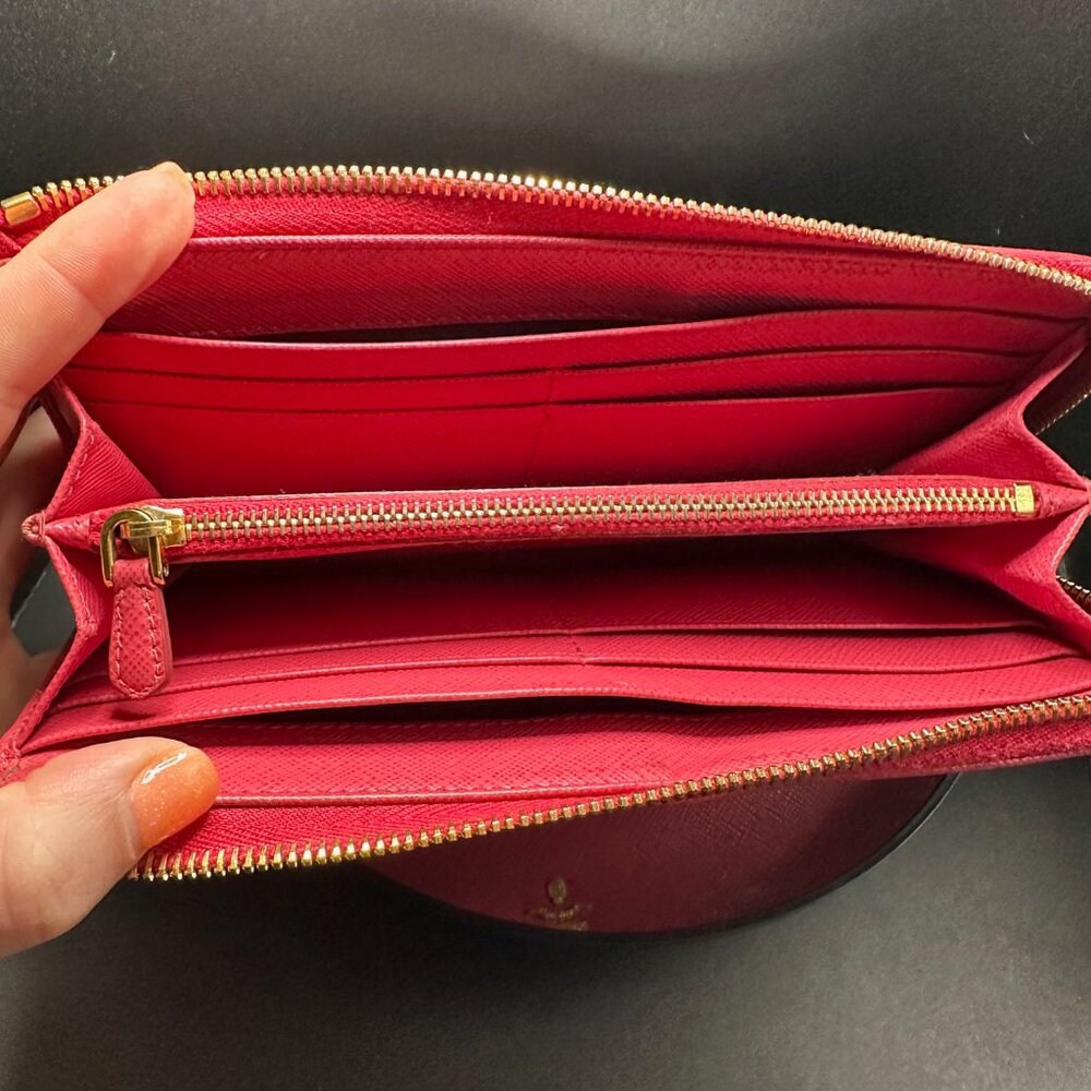 Prada Saffiano Lux Leather Continental Wallet - EUC - Picture 8 of 10